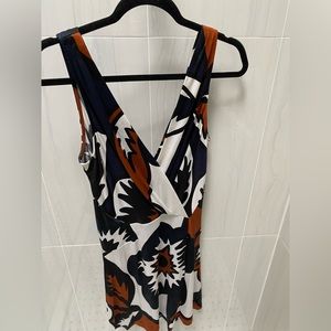 Diane Von Furstenberg Multicolor Sleeveless Dress